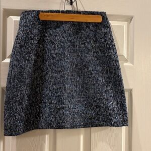 Loft Blue Tweed Skirt